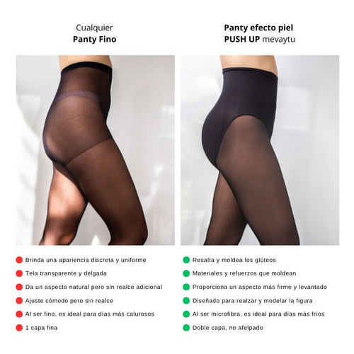 Panty mágico efecto piel PUSH UP